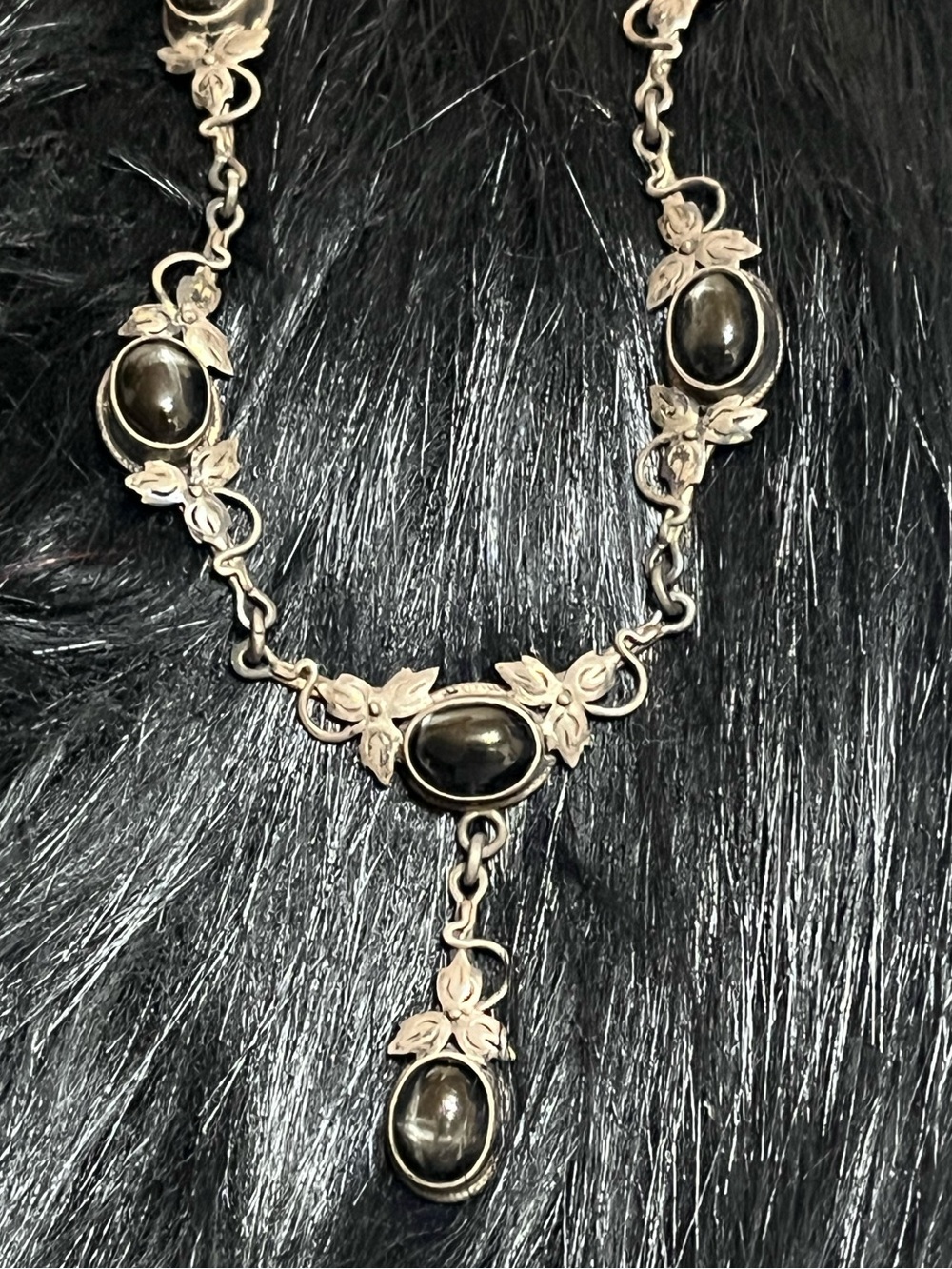 Sterling Silver Gothic Victorian Revival Necklace